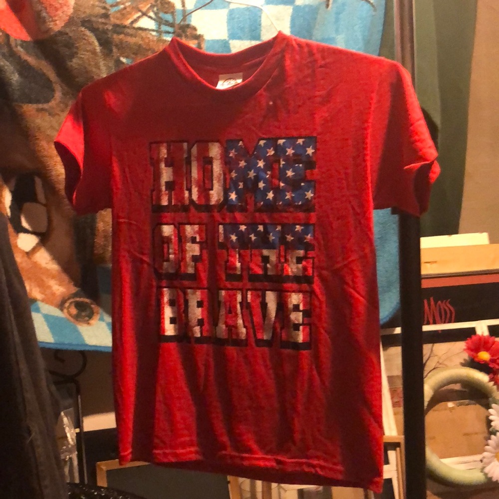 Home of the brave shirt American flag 4th of july